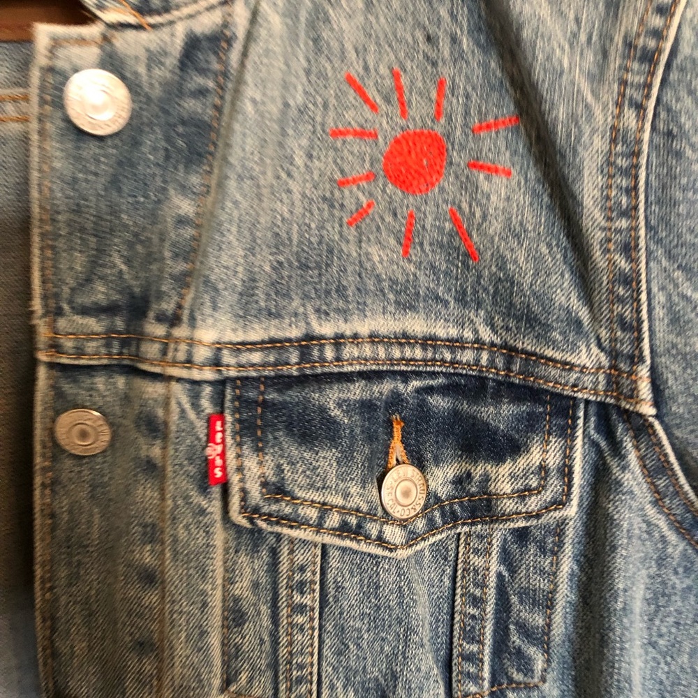 Patchwork Levi’s Trucker Jean Jacket - image 2
